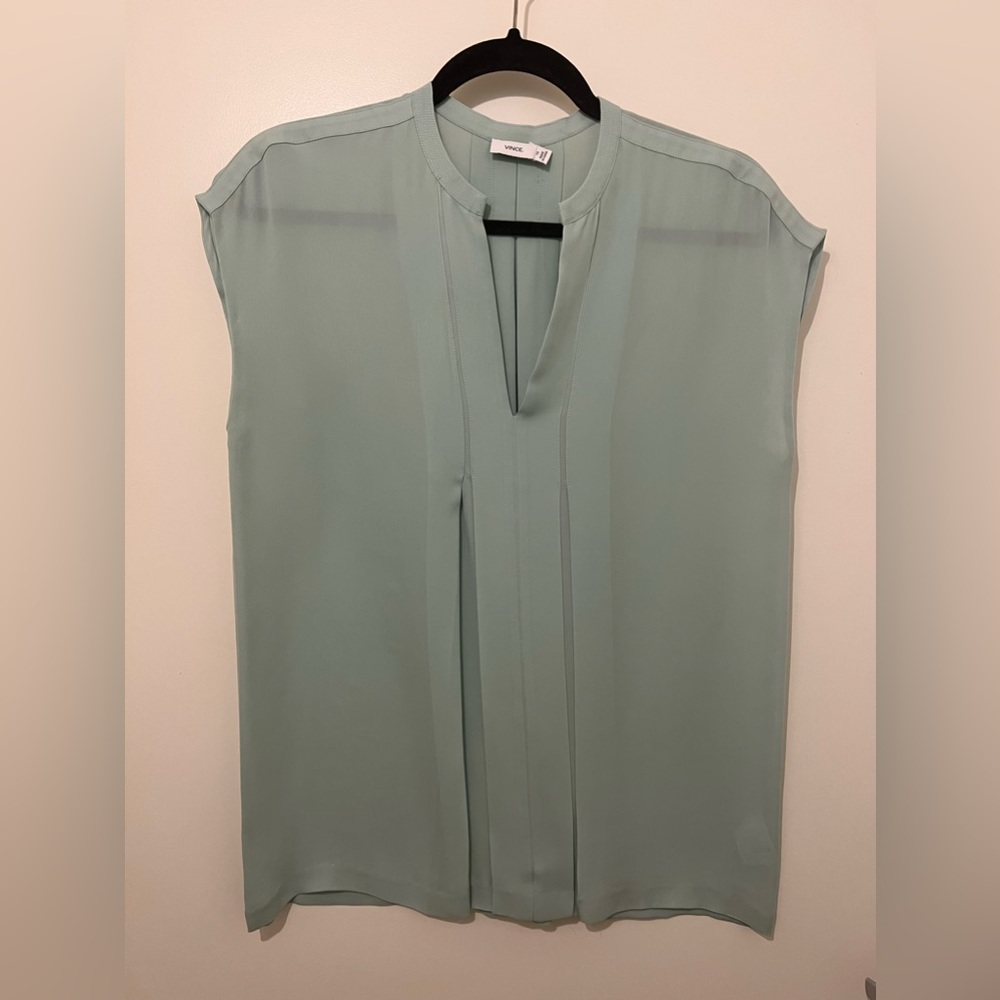 Vince light blue 100% Silk blouse - Size XS